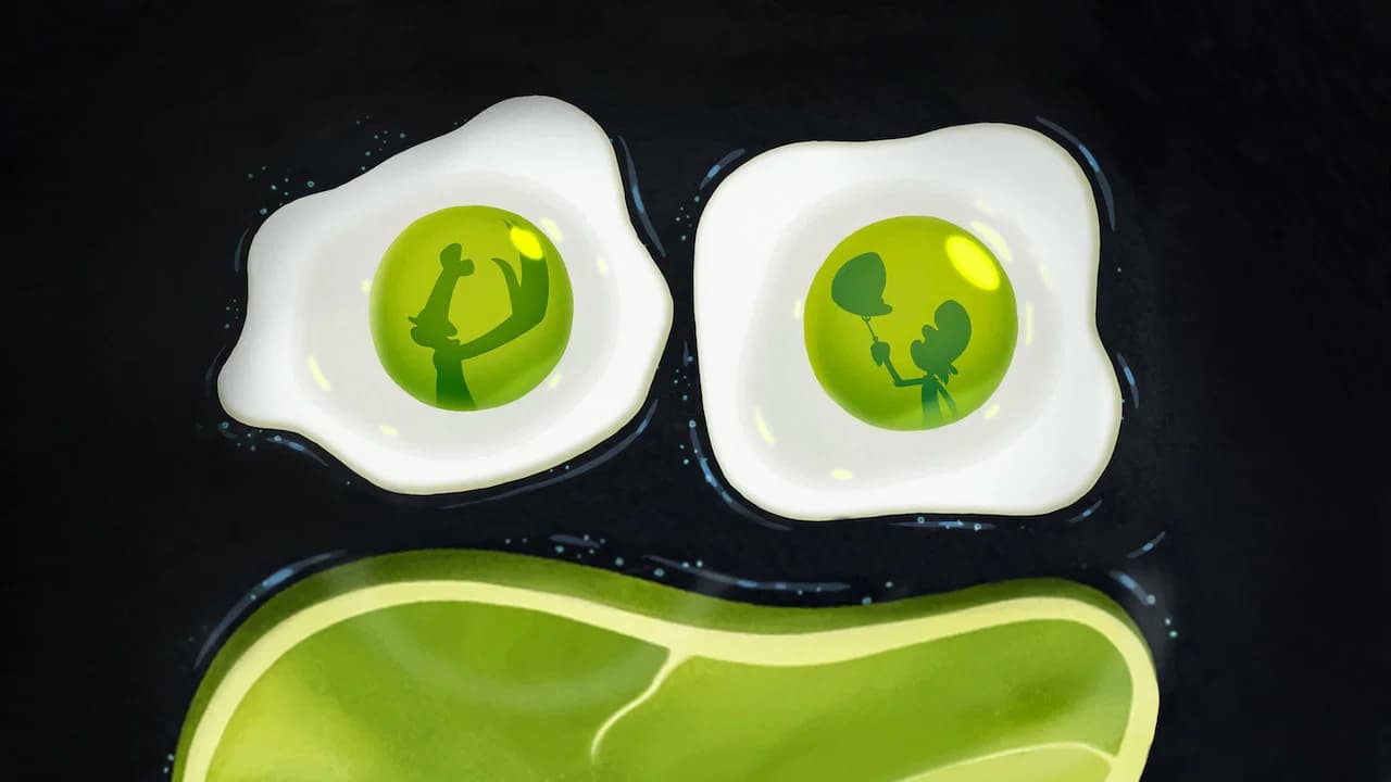 Les œufs verts au jambon