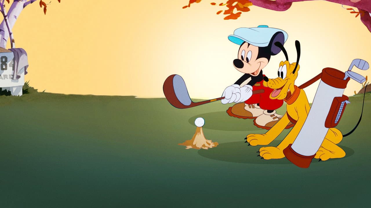 Mickey et Pluto Golfeurs
