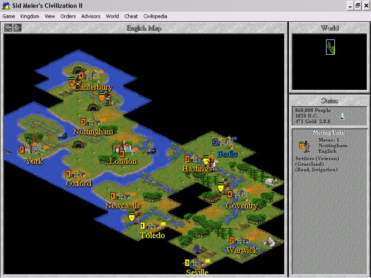 Sid Meier's Civilization II - Capture 1