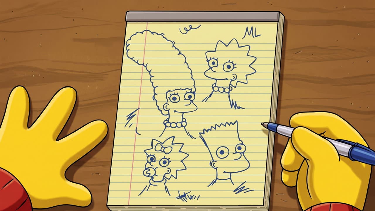 Les Simpson Yellow Mirror