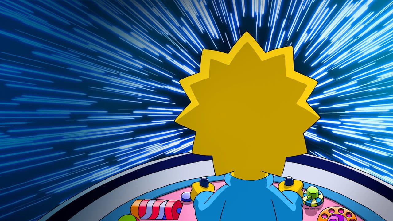 Maggie Simpson dans une galaxie lointaine, très lointaine