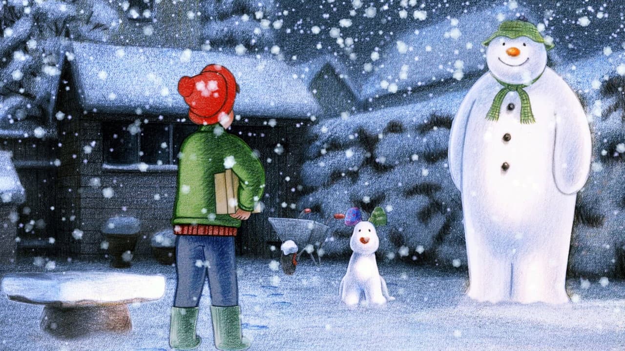 Le bonhomme de neige et le petit chien