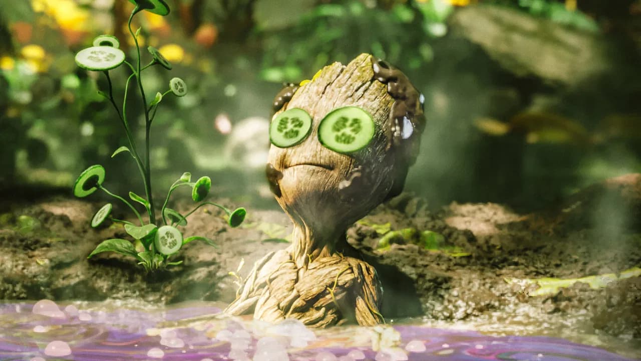 L'Instant détente de Groot