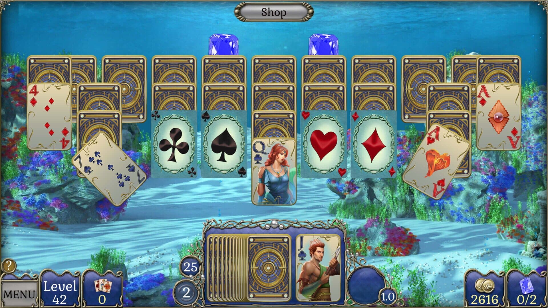 Jewel Match Atlantis Solitaire 5: Collector's Edition